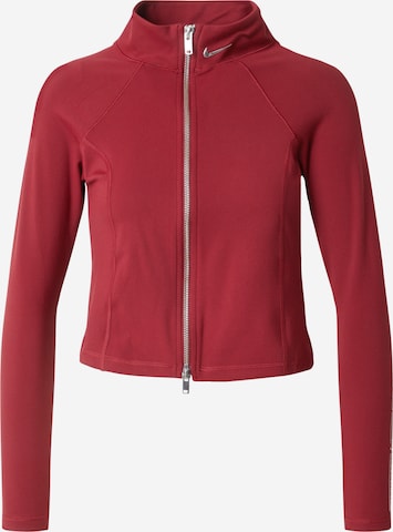 Nike Sportswear Zip-Up Hoodie in Red: front