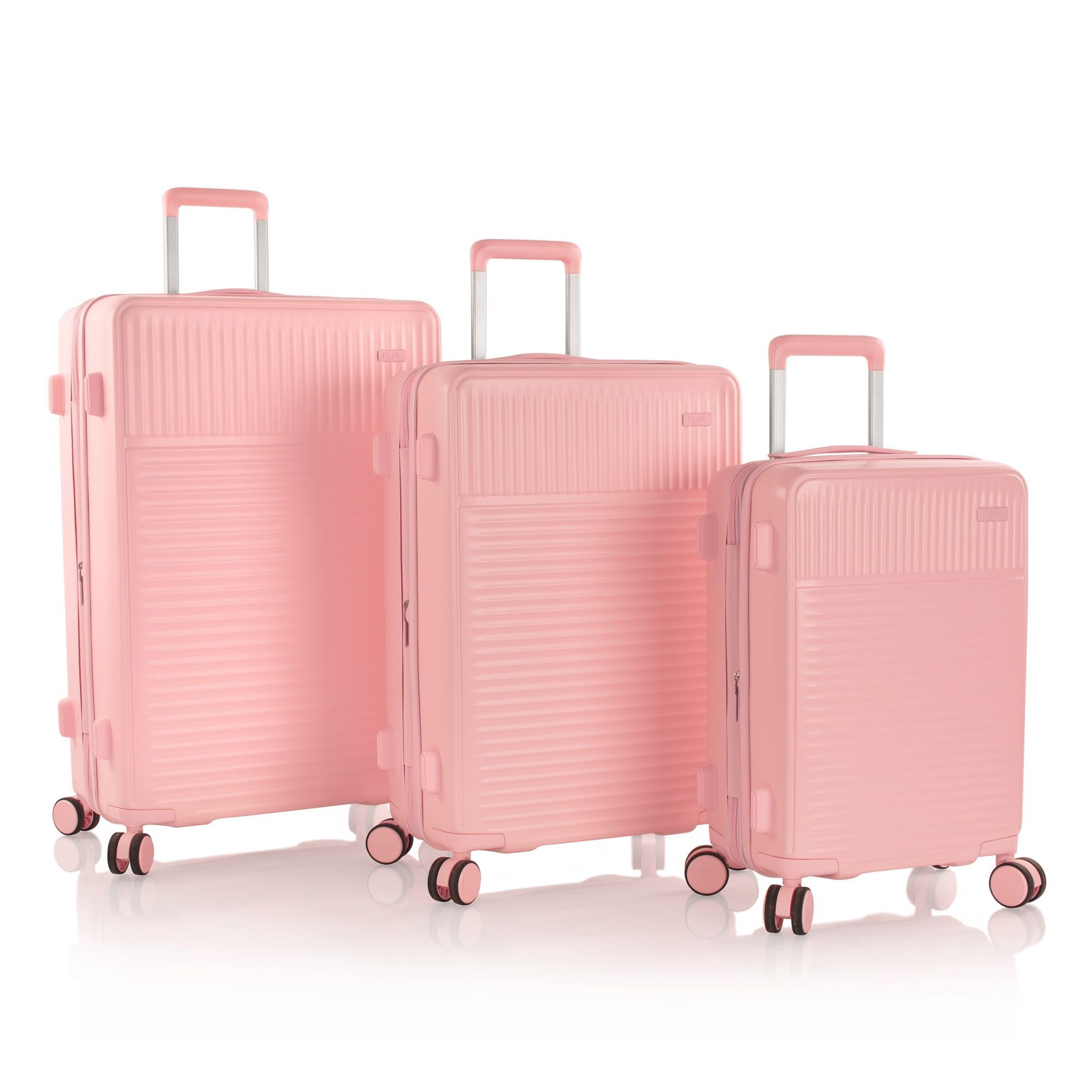 Heys Suitcase Set 'Pastel' in Pink: front