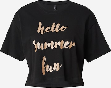 T-shirt 'ONLHENNY' ONLY en noir : devant