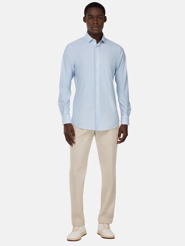 Boggi Milano Slim Fit Skjorte i blå