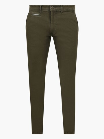 Steppin' out Slim fit Chino trousers in Green: front
