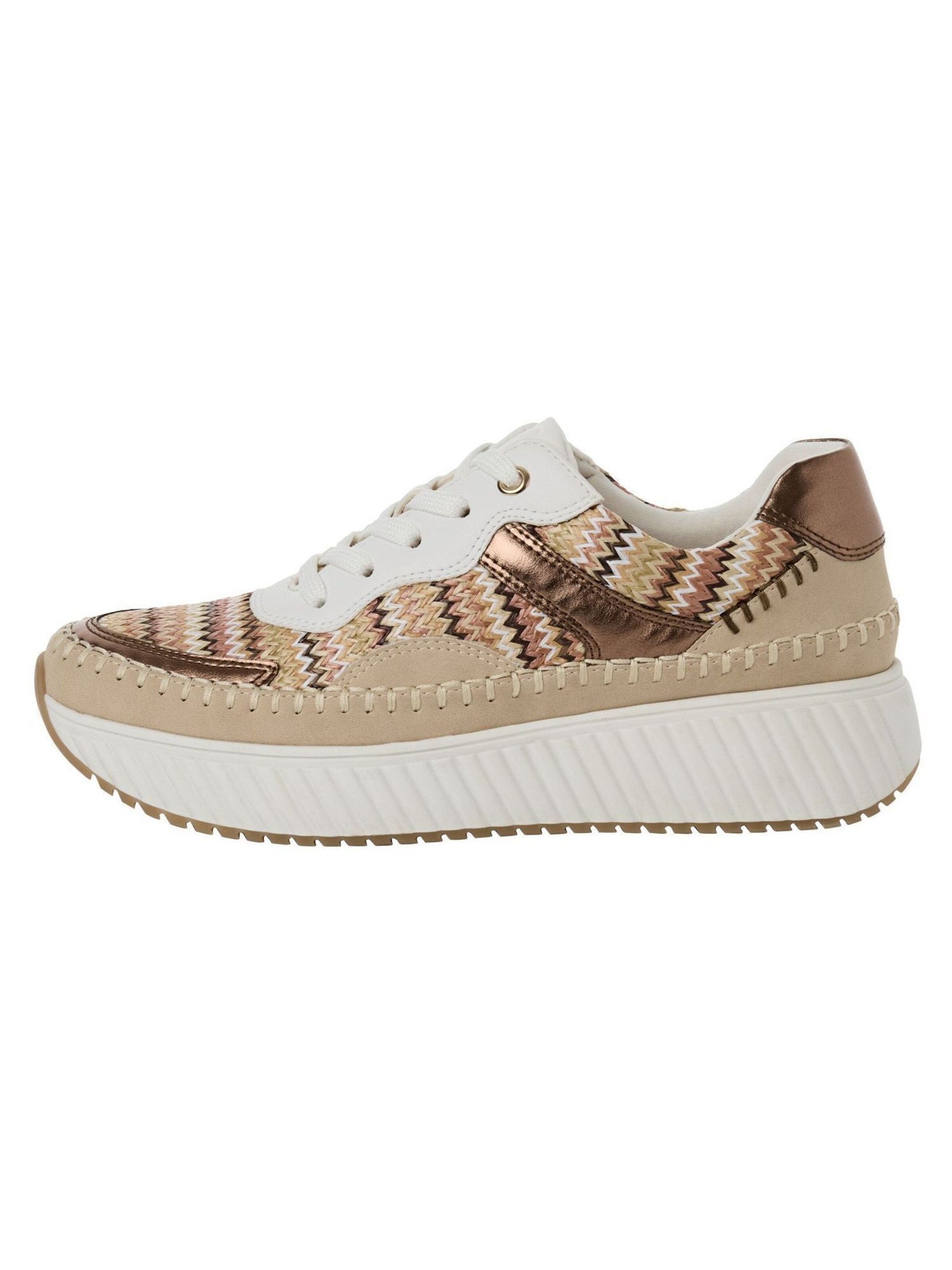MARCO TOZZI Sneakers laag in Beige