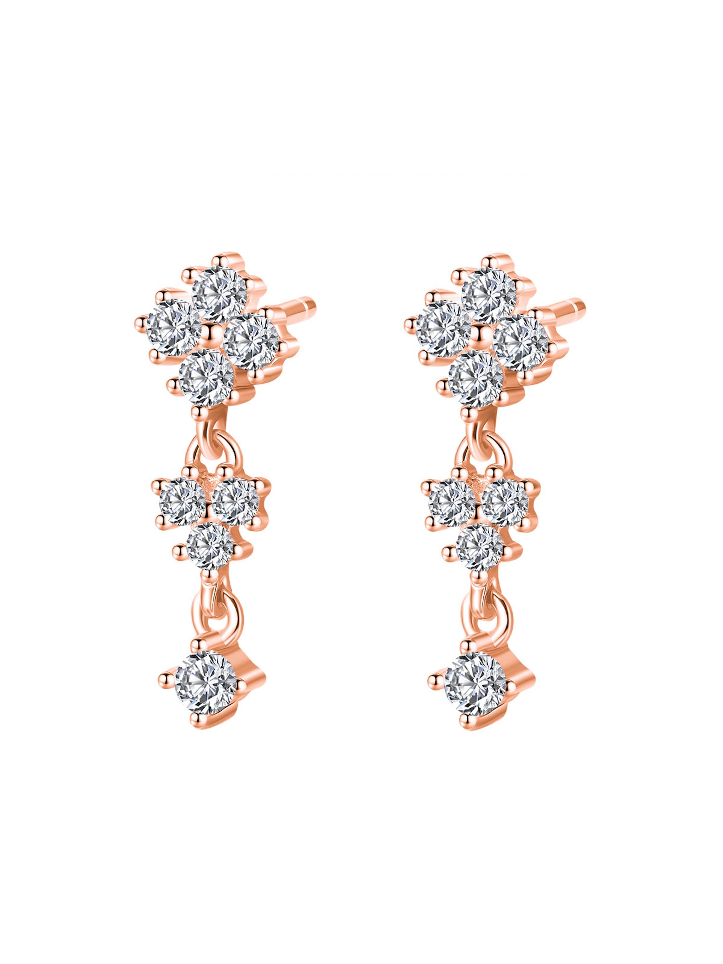 Hey Happiness Ohrringe 'Cascading Blossom'‌‌‌‌ in Gold: Vorderseite