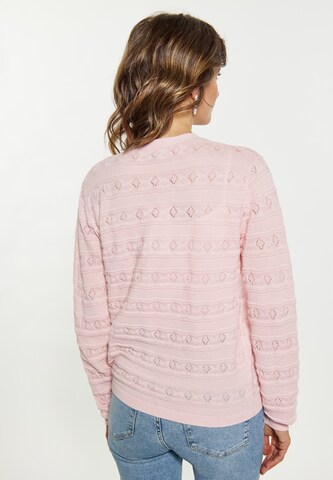 Usha Knit Cardigan in Pink