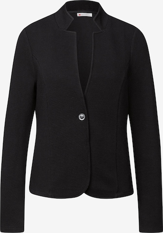 STREET ONE Blazer 'Jacquard' in Schwarz: Vorderseite