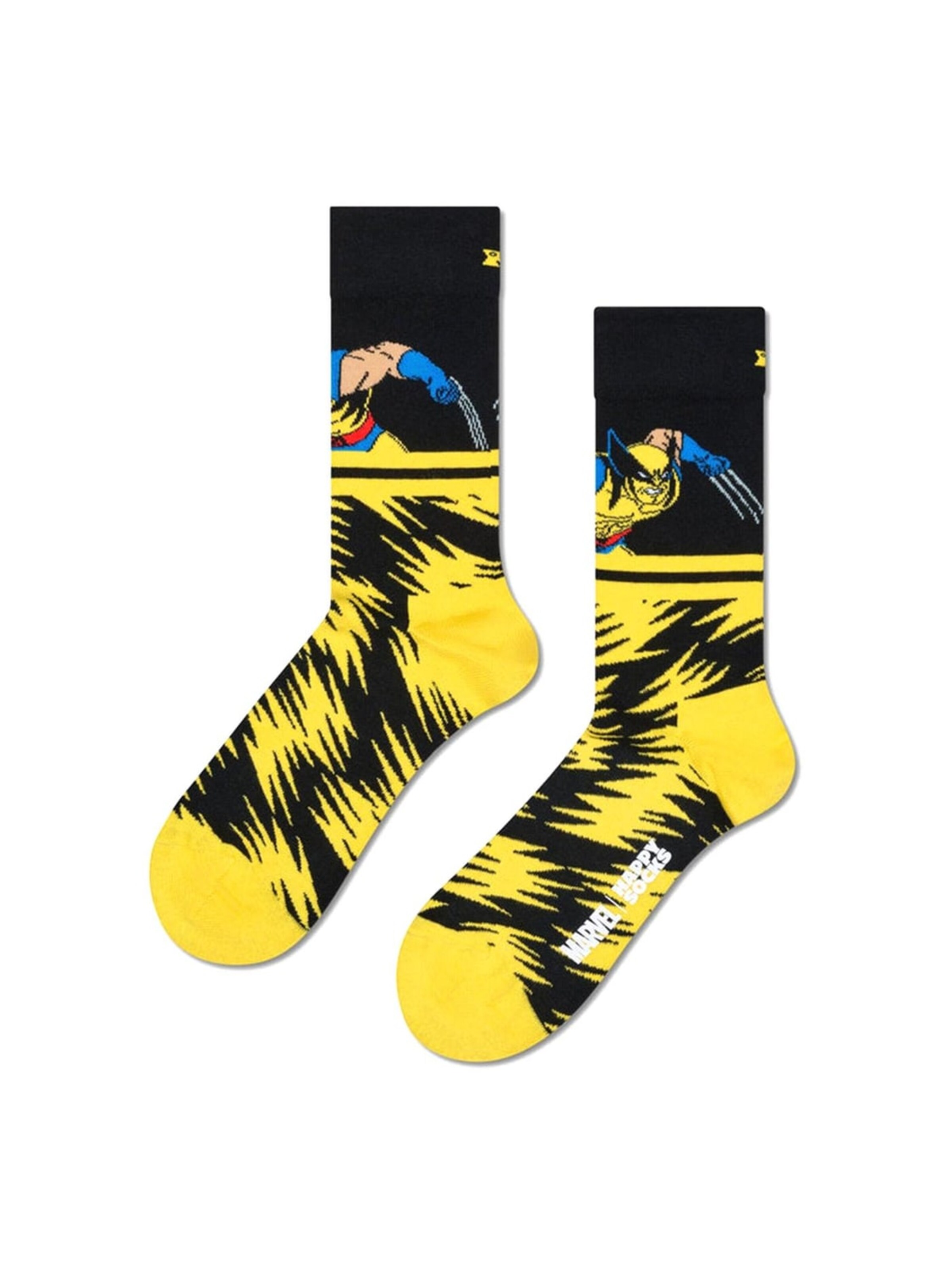Calzino 'Marvel 3-Pack Gift Set Yellow' di Happy Socks in colori misti