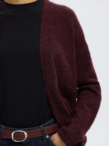 Cardigan 'SLFLulu' SELECTED FEMME en rouge