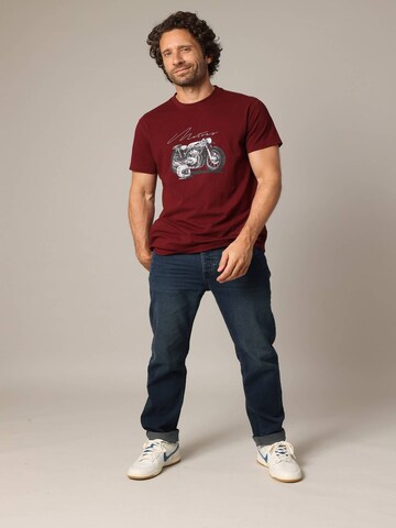 T-Shirt 'MOTORBIKE' Deeluxe en rouge