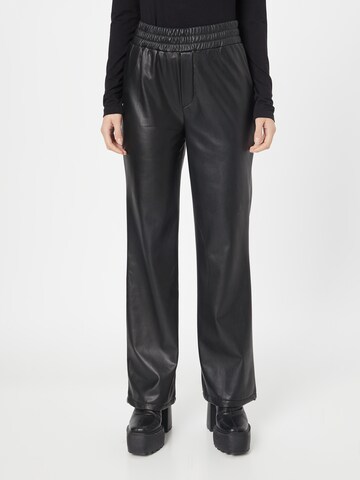 Wide Leg Pantalon Trendyol en noir : devant