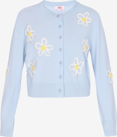 MYMO Neuletakki 'Comfy' värissä vaaleansininen / keltainen / valkoinen, Tuotenäkymä