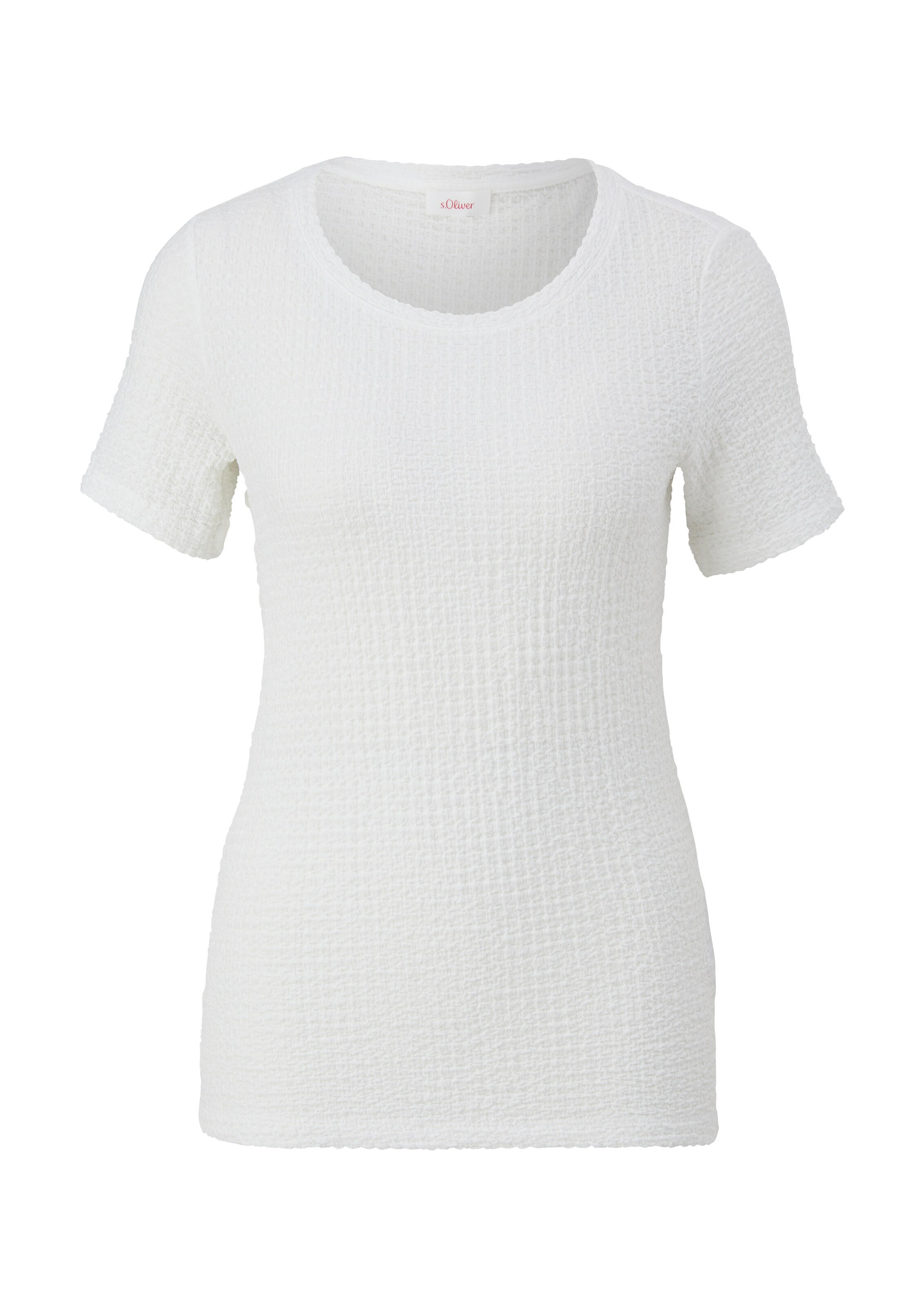 T-shirt s.Oliver en blanc : devant