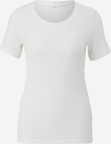 T-shirt s.Oliver en blanc : devant