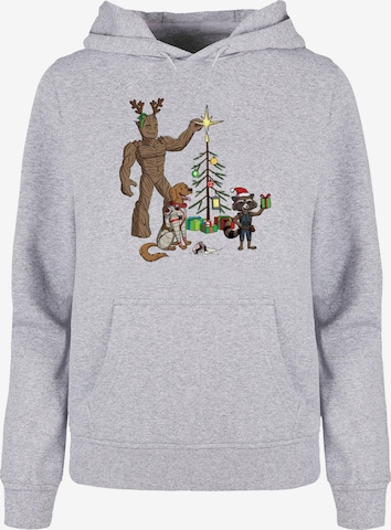 ABSOLUTE CULT Sweatshirt 'Guardians Of The Galaxy - Holiday Festive Group' in Grey: front