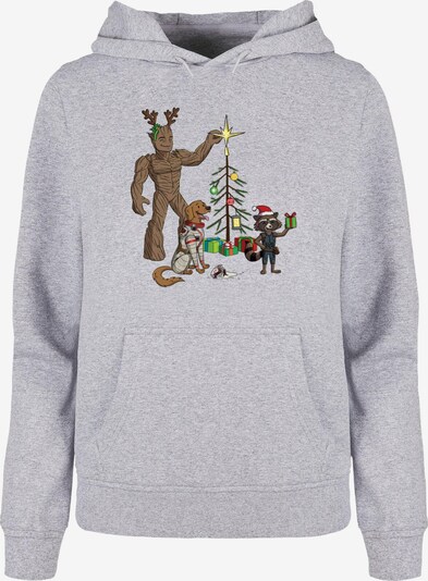 ABSOLUTE CULT Sweatshirt 'Guardians Of The Galaxy - Holiday Festive Group' in Light grey / Mixed colors, Item view