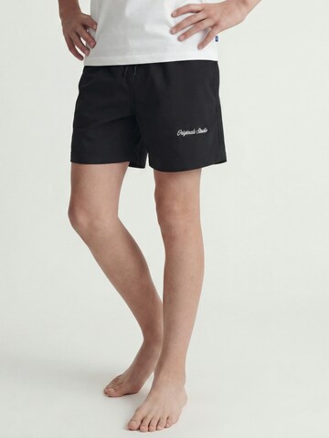 Jack & Jones Junior Regular Board Shorts in Black: front