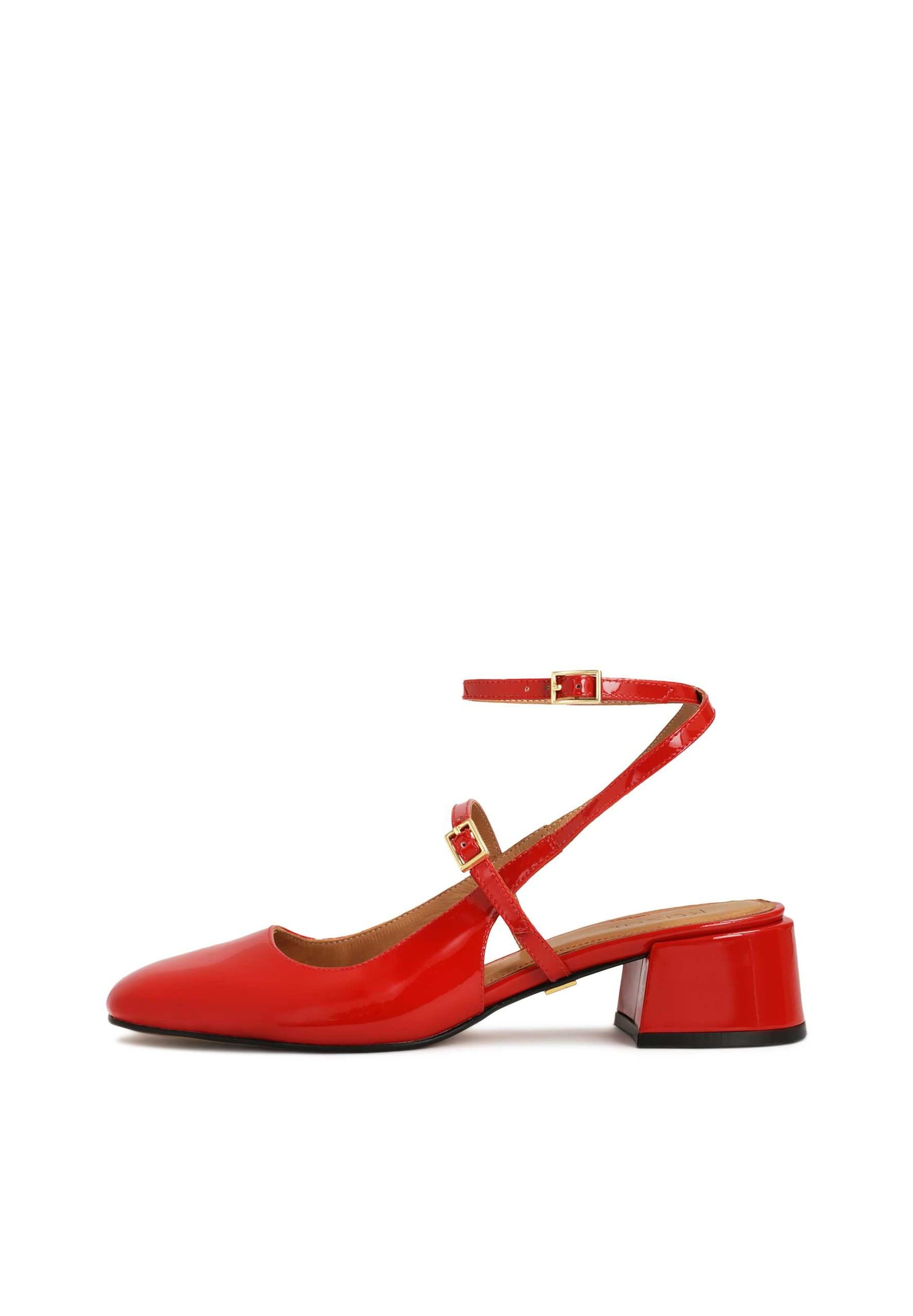 Kazar Γόβες slingback σε κόκκινο: μπροστά