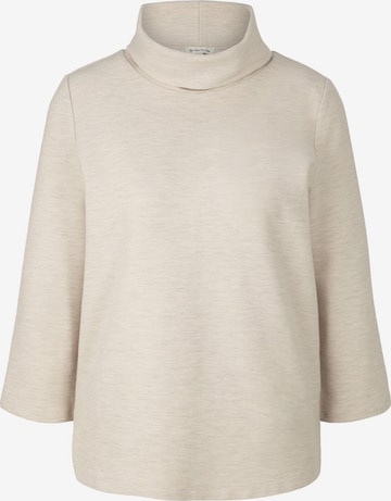 T-shirt TOM TAILOR en beige : devant