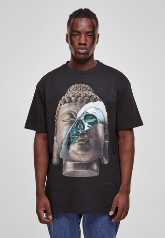 Forgotten Faces Shirt 'Buddha' in Schwarz: Vorderseite