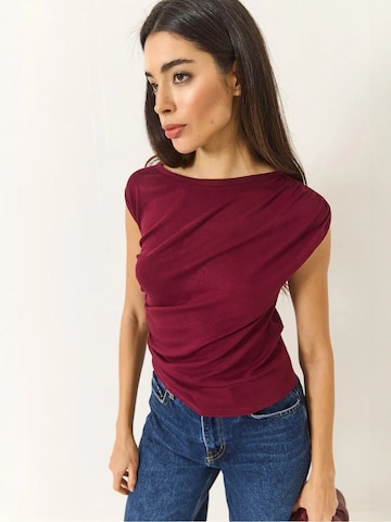 Bianco Lucci - Blusa 'Blusen' em vermelho