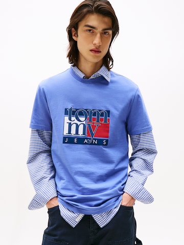 T-Shirt Tommy Jeans en bleu : devant