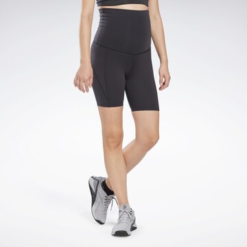 Reebok Skinny Workout Pants in Black: front