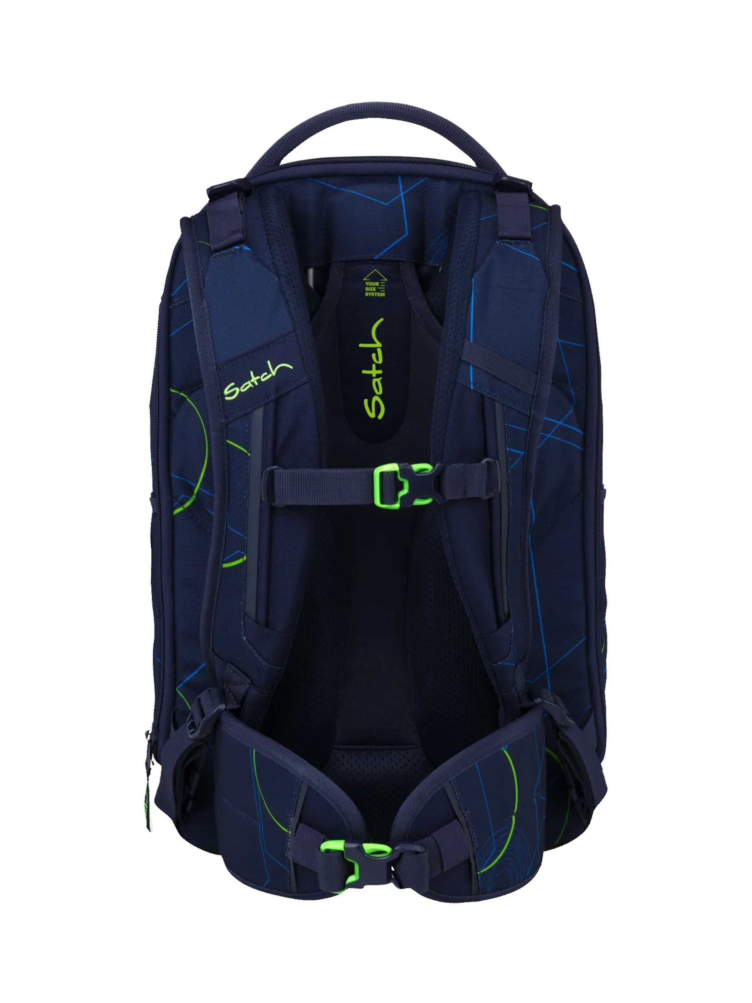 Satch Backpack 'Schulrucksack match plus' in Blue