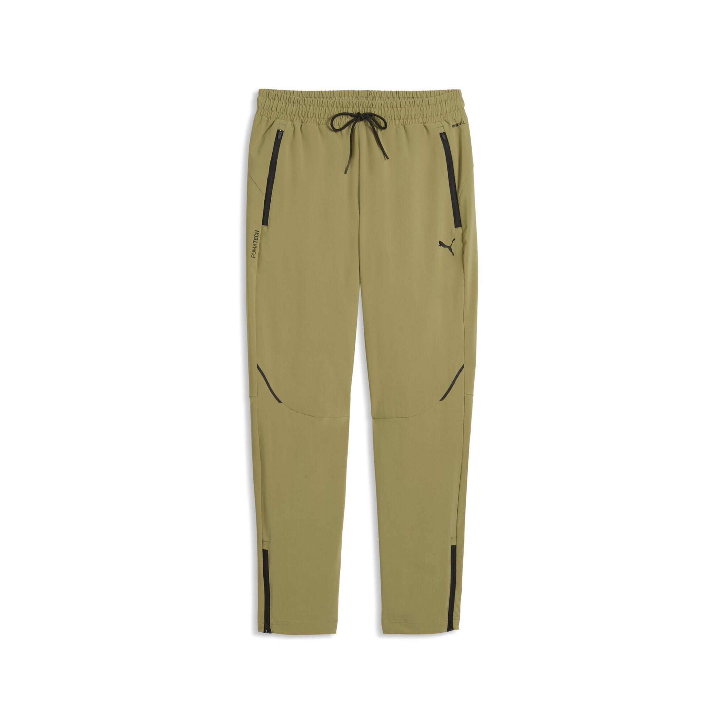 PUMA Regular Sportbroek in Groen: voorkant