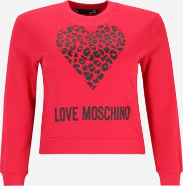 Love Moschino Μπλούζα φούτερ σε κόκκινο: μπροστά