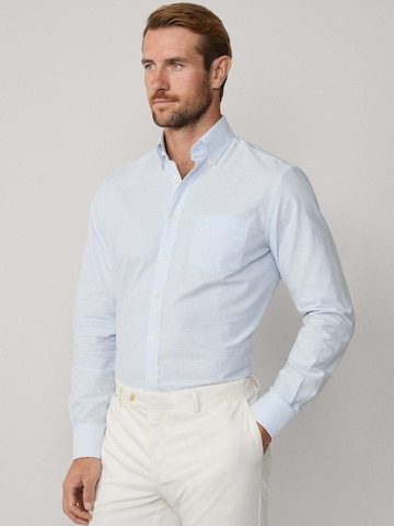 Hackett London Slim Fit Hemd in Blau