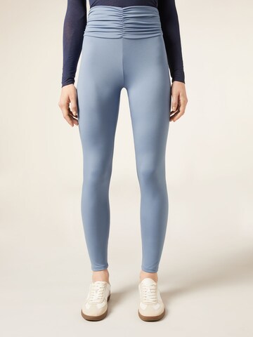 CALZEDONIA Skinny Leggings in Blue: front