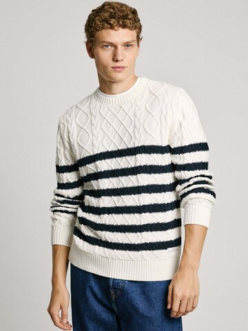 Pullover 'Lennon' di Pepe Jeans in bianco: frontale