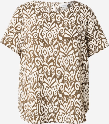 Camicia da donna 'CARVICA' di ONLY Carmakoma in verde: frontale