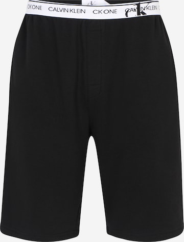 Calvin Klein Underwear سروال البيجاما بلون أسود: الأمام