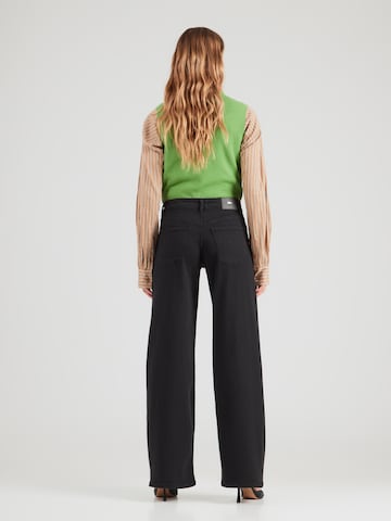 Tally WeijlWide Leg/ Široke nogavice Traperice - crna boja