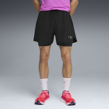 PUMA Regular Sportshorts in Schwarz: Vorderseite