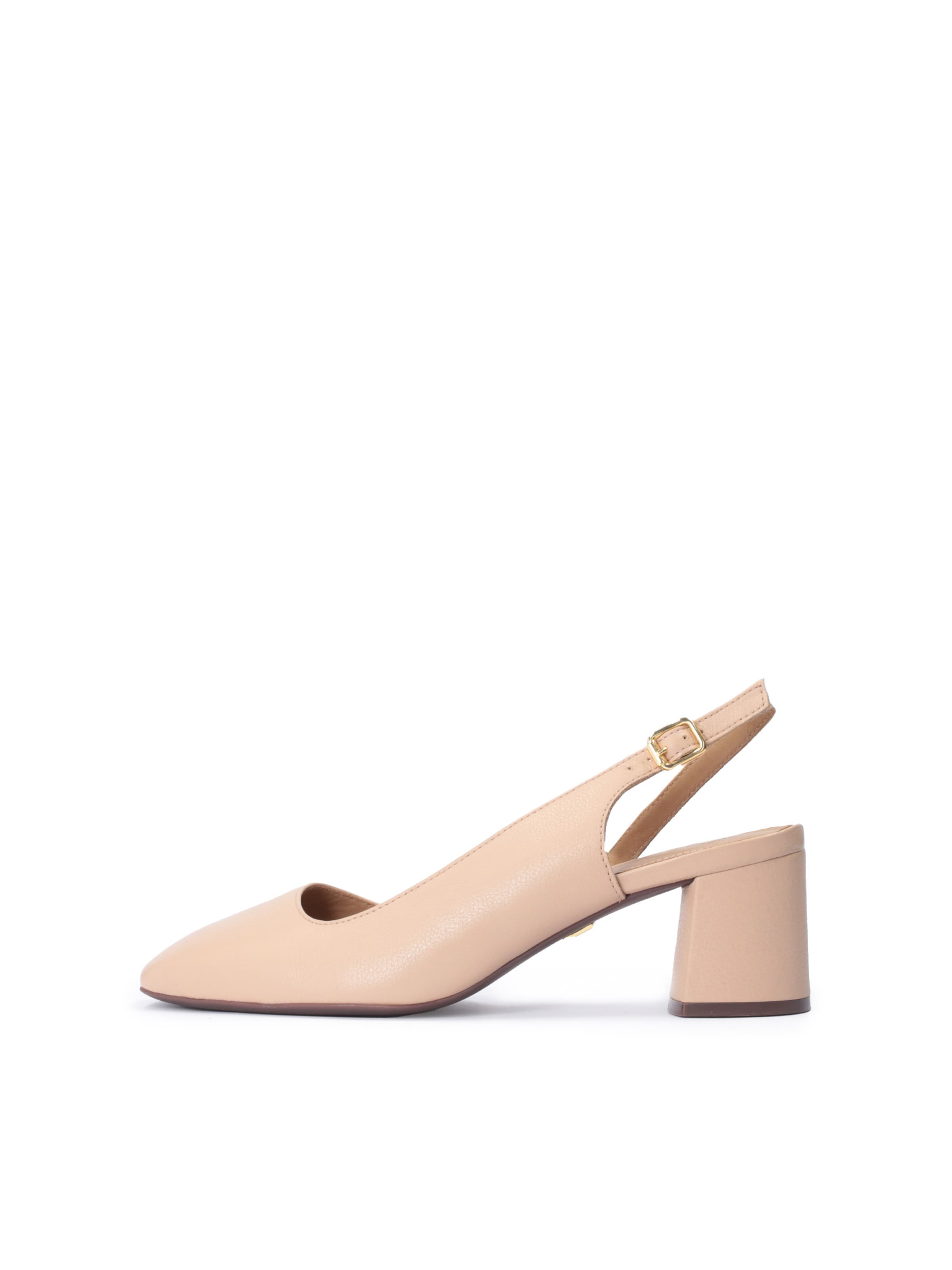 Kazar Slingback Pumps in Beige: front