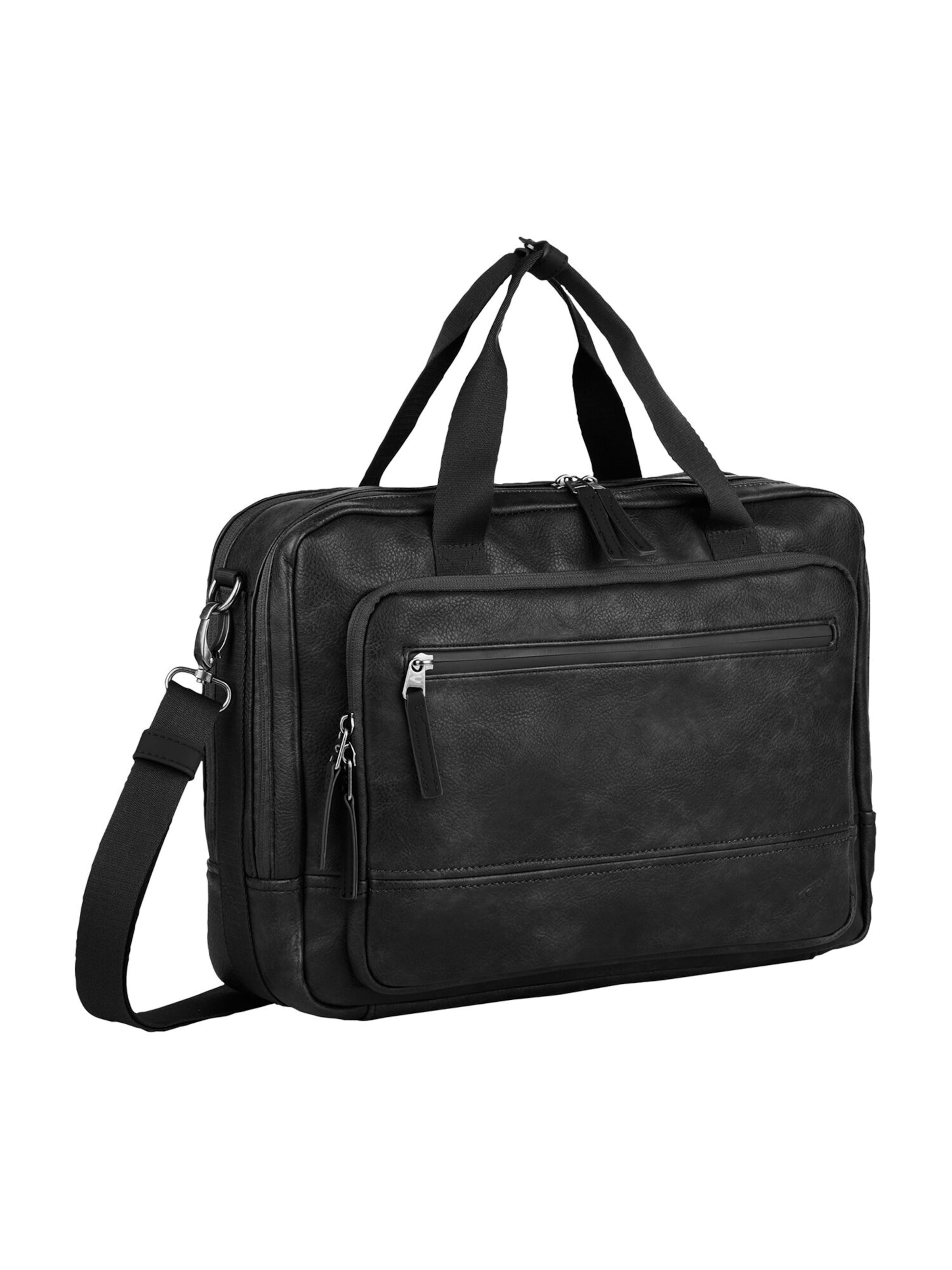 CAMEL ACTIVE Laptoptas 'Traces' in Zwart: voorkant