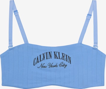 Bandeau Soutien-gorge 'Heritage' Calvin Klein en bleu : devant