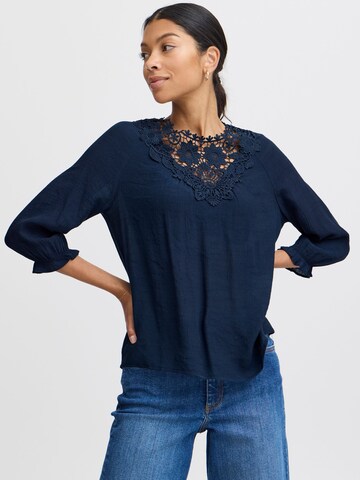 Camicia da donna 'KELLY ' di b.young in blu: frontale