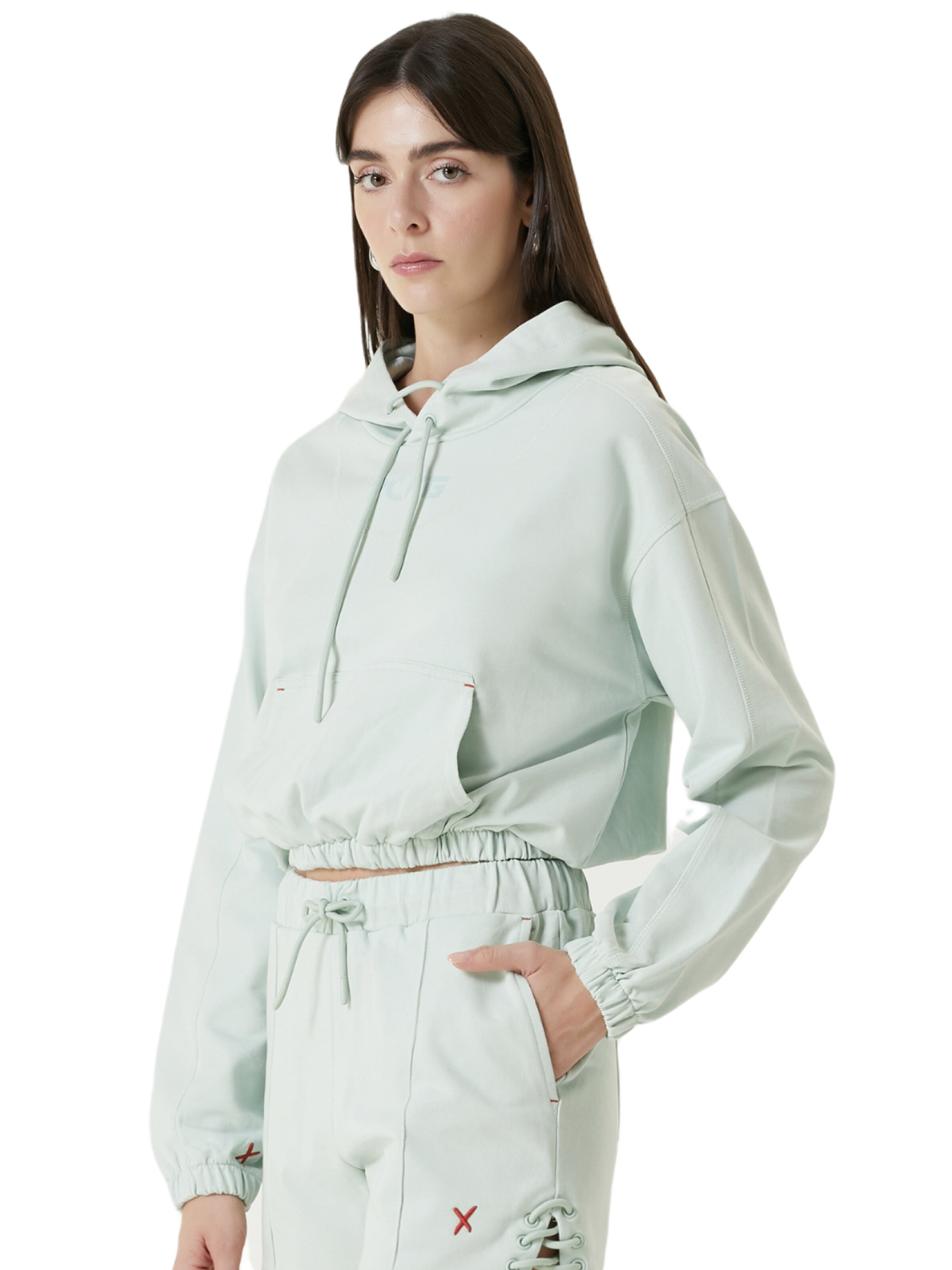 PCFG Sweatshirt 'Free Heaven' in Grün: Vorderseite