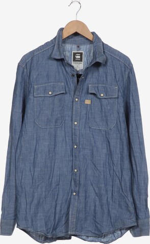 G-Star RAW Button Up Shirt in XXL in Blue: front