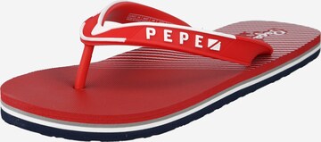 Pepe Jeans Босоножки через палец в Красный: спереди