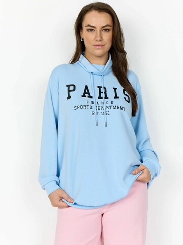Wasabi Concept Sweater ' WA-SEBINA 78 ' in Blue: front