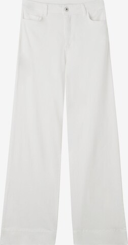 CALZEDONIA Wide leg Jeans in White: front