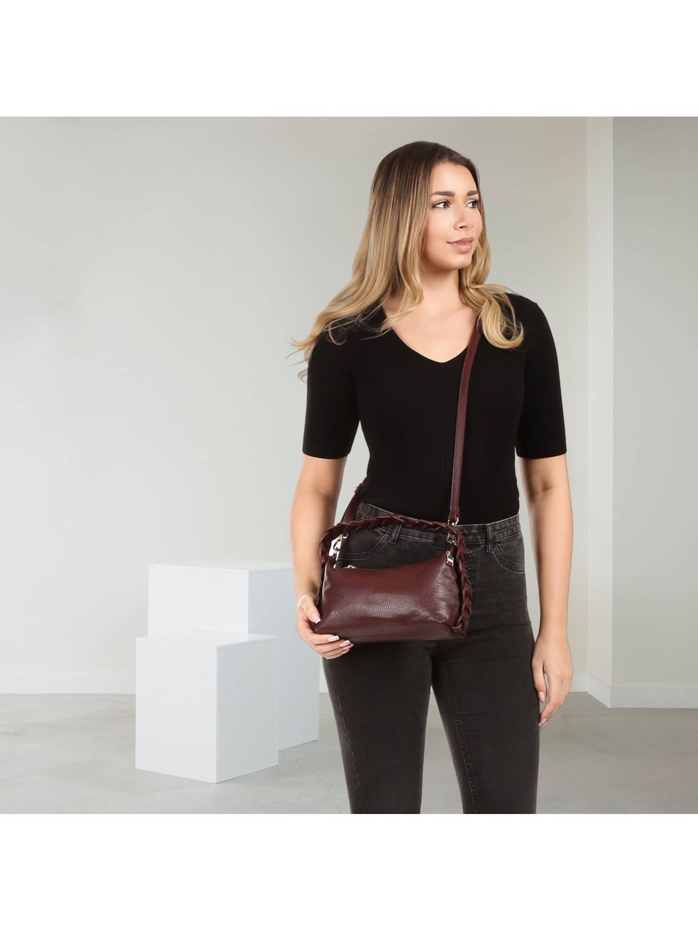 Florence Schoudertas in Rood