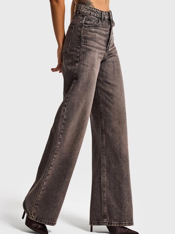 IT'S BASIC Wide leg Jeans 'Olea Wide High Rise Jeans' in Brown
