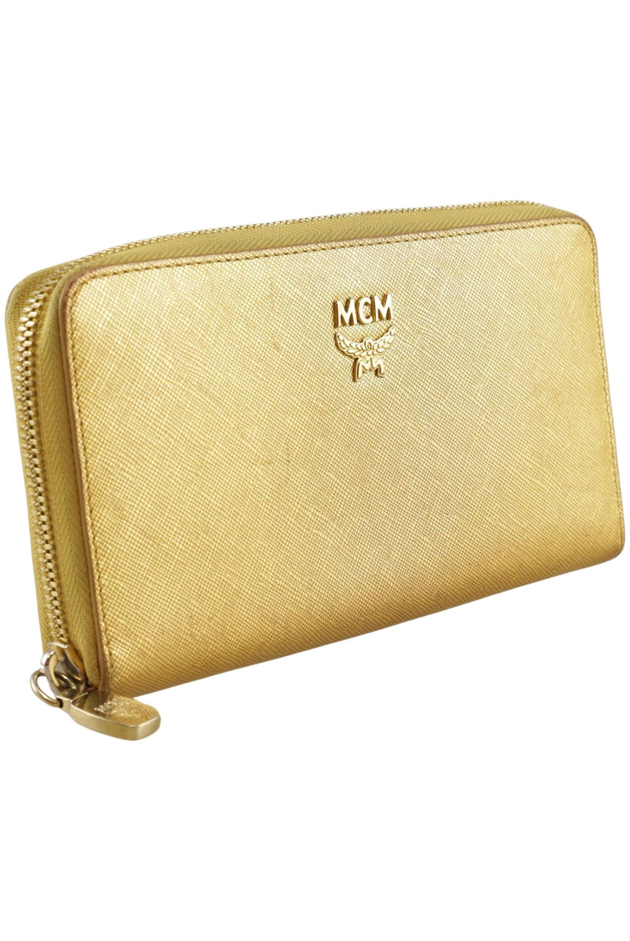 MCM Portemonnaie One Size in Gold: Vorderseite