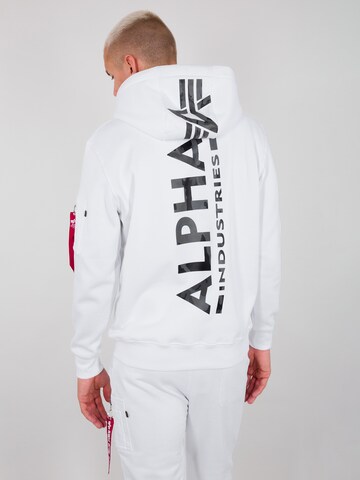 Sweat-shirt ALPHA INDUSTRIES en blanc