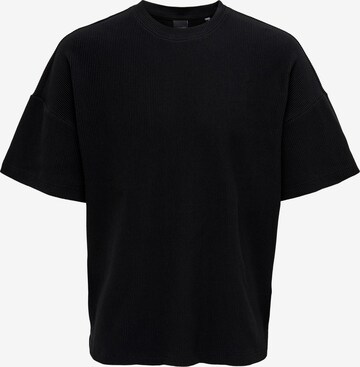 T-Shirt 'Berkeley' Only & Sons en noir : devant