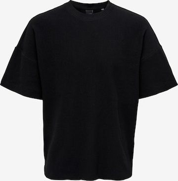 T-Shirt 'Berkeley' Only & Sons en noir : devant